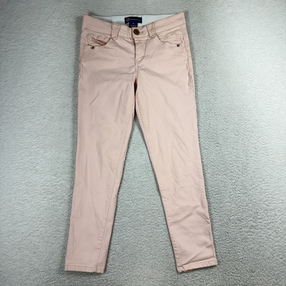 Democracy Jeans Womens Size 6 (29.5x26) Ab Solution Pink Denim Low Rise Ankle